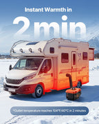 Diesel Heater, 8KW, DC 12V/24V, All in One Portable Diesel Air Heater with Remote Control and LCD Screen, Fast Heating Low Noise, 4 L Fuel Tank for Trucks, Vans, RVs, Campers, and Garages