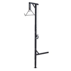Truck Hitch Game Hoist, 600 lbs Load Capacity, Hunting Deer Hoist with 2-inch Receiver, 360-Degree Swivel Shaft & Adjustable Height, Includes Gambrel Winch for Skinning & Cleaning Game