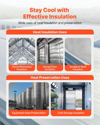 Double Reflective Insulation Roll, Non-Perforated Woven Fabric Radiant Barrier, 0.15mm 38.1m x 1.22m, Double-Sided Aluminum Foil Heat Reflective Shield, Thermal Insulation Roll for Window Roof