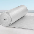 Double Reflective Insulation Roll, Foam Core Radiant Barrier, 5.5mm 48 in x 50 ft, Double-Sided Aluminum Foil EPE Foam Heat Reflective Shield, Thermal Insulation Roll for Window RV Roof