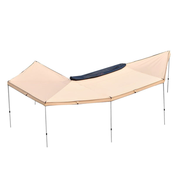 270 Degree Awning, 12.4 ㎡ Driver Side Vehicle Awning, Waterproof UV50+ Car Side Awnings with Carry Bag, All-Weather Free-Standing Overland Awnings Car Shelter for SUV Van Truck Camping