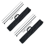 Feather Flag Pole Kit, 2 Packs Swooper Flag Pole 12.7 ft, Sign Flag Poles for Business Advertising Flags Outdoor, with Ground Stakes and A Carrying Bag (Flag Not Included)