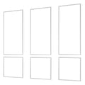 Wall Molding 3 Pack, Wainscoting Panels Kit, Lightweight Paintable Polystyrene, Easy to Install, Waterproof Accent Wall Trim for Interior Décor Living Room, Bedroom, White (61x137 + 61x61 cm)