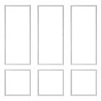 Wall Molding 3 Pack, Wainscoting Panels Kit, Lightweight Paintable Polystyrene, Easy to Install, Waterproof Accent Wide Profile Trim for Interior Living Room, Bedroom,White (61x137 + 61x61 cm)