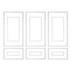 Wall Molding 3 Pack, Wainscoting Panels Kit with Dual-Line Wide & Narrow Profile, Lightweight Paintable Polystyrene, Easy to Install Accent Wall Trim for Interior Living Room, Bedroom,White