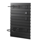 Gun Rack, Wall Mount, Tactical Rifle Shotgun Handgun Storage, Heavy-Duty PVC Panels & Steel Wall Racks, Securely Holds up to 2 Rifles & 4 Pistols, Modular Firearms Gun Gear Accessories Organizer