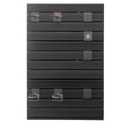 Gun Rack, Wall Mount, Tactical Rifle Shotgun Handgun Storage, Heavy-Duty PVC Panels & Steel Wall Racks, Securely Holds up to 2 Rifles & 4 Pistols, Modular Firearms Gun Gear Accessories Organizer