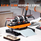 Leather Cutting Machine, 7.1 x 3.9 in Embossing Plate Manual Die Cutter, 0.47 in Pressure Stroke Leather Embossing Machine, Dual Guide Shafts Die Cut Machine for Various of Materials