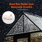 6 Pack Polycarbonate Greenhouse Panels, 3.96' x 1.98' x 0.157" Roof Panels Sheets, Waterproof UV Protected Corrugated Plastic Roofing, Impact Resistant Clear Roofing Sheets for Greenhouse/Garden