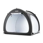Bike Storage Tent, 4 to 5 Bikes, Outdoor Spacious Bike Storage Tent with Ventilated Window, Waterproof Fan-Shaped Bike Tent with High Strength Fiberglass & Double Door, Fit for Bicycle
