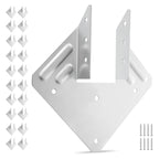 Hurricane Ties for Rafter, Inner Size 5.31x1.57x2.48 in / 135x40x63 mm, Heavy Duty Hurricane Straps, Heavy Duty Rafter Ties Brackets Joist Hangers for Roof Beam Wooden Construction, 25 Pcs
