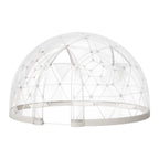 Garden Dome Tent, 3.6 x 2.2 m Outdoor Clear Bubble Tent for 4-7 Person, Weatherproof Geodesic Dome Greenhouse with Window, PVC Igloo Tents for Backyard Patios Camping Party Wedding