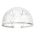 Garden Dome Tent, 2.9 x 1.75 m Outdoor Clear Bubble Tent for 2-4 Person, Weatherproof Geodesic Dome Greenhouse with Window, PVC Igloo Tents for Backyard Patios Camping Party Wedding