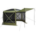 Pop up Gazebo Screen Tent, 3x3 m Large 6-Sided Camping Canopy Tent with Removable Top & Carry Bag, Quick-Set & Bite-Proof, Screen House Sun Shelter for 6-8 Persons Backyard Patio, Green