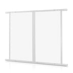 RV Screen Door Protector, 800 x 723.9 mm Door Grille, Easy to Install and Disassemble, Reinforced Breathable Protective Mesh, Aluminum Alloy Camper RV Entry Protector for Pet Protection, White