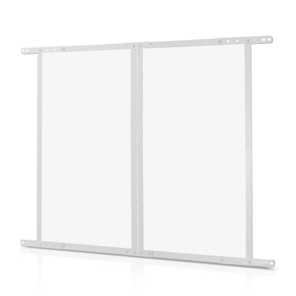 RV Screen Door Protector, 800 x 723.9 mm Door Grille, Easy to Install and Disassemble, Reinforced Breathable Protective Mesh, Aluminum Alloy Camper RV Entry Protector for Pet Protection, White