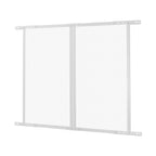RV Screen Door Protector, 800 x 723.9 mm Door Grille, Easy to Install and Disassemble, Reinforced Breathable Protective Mesh, Aluminum Alloy Camper RV Entry Protector for Pet Protection, White