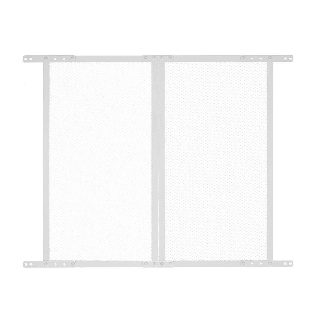 RV Screen Door Protector, 800 x 723.9 mm Door Grille, Easy to Install and Disassemble, Reinforced Breathable Protective Mesh, Aluminum Alloy Camper RV Entry Protector for Pet Protection, White