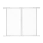 RV Screen Door Protector, 800 x 723.9 mm Door Grille, Easy to Install and Disassemble, Reinforced Breathable Protective Mesh, Aluminum Alloy Camper RV Entry Protector for Pet Protection, White