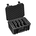Hard Pistol Case, Heavy Duty Hard Gun Case with XPE Foam Lining, Waterproof Pistol Storage Box with Customizable Interior & Handle for Gun, Lenses, Camera, Gear, TSA Compliant, 404x319x192 mm