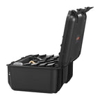 Hard Pistol Case, Heavy Duty Hard Gun Case with XPE Foam Lining, Waterproof Pistol Storage Box with Customizable Interior & Handle for Gun, Lenses, Camera, Gear, TSA Compliant, 404x319x192 mm