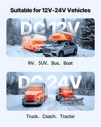 Diesel Air Heater, 8 kW DC12-24V, Fast Heating Diesel Parking Heater with Remote Control and Color Digital Display, 10L Fuel Tank, Low Noise, Voice Announcement, for RV, Truck, Boat and Trailer