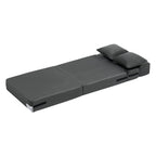 Folding Sofa Bed, 3-in-1 Foldable Couch Bed with 2 Pillows and Washable Cover, 25D High Density Memory Foam Convertible Sleeper Chair Bed, Futon Couch for Living Room, Bedroom, Dark Grey(Single)