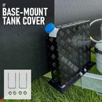 Alpen Outdoor Base Mount 2mm Thickness Aluminium Diesel Heater Fuel Tank Cover Left for 10L 15L Fuel Tank Black