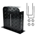 Alpen Outdoor Base Mount 2mm Thickness Aluminium Diesel Heater Fuel Tank Cover Double Side for 10L 15L Fuel Tank Black