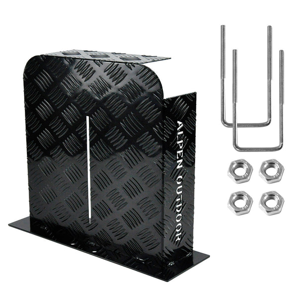 Alpen Outdoor Base Mount 2mm Thickness Aluminium Diesel Heater Fuel Tank Cover Double Side for 10L 15L Fuel Tank Black