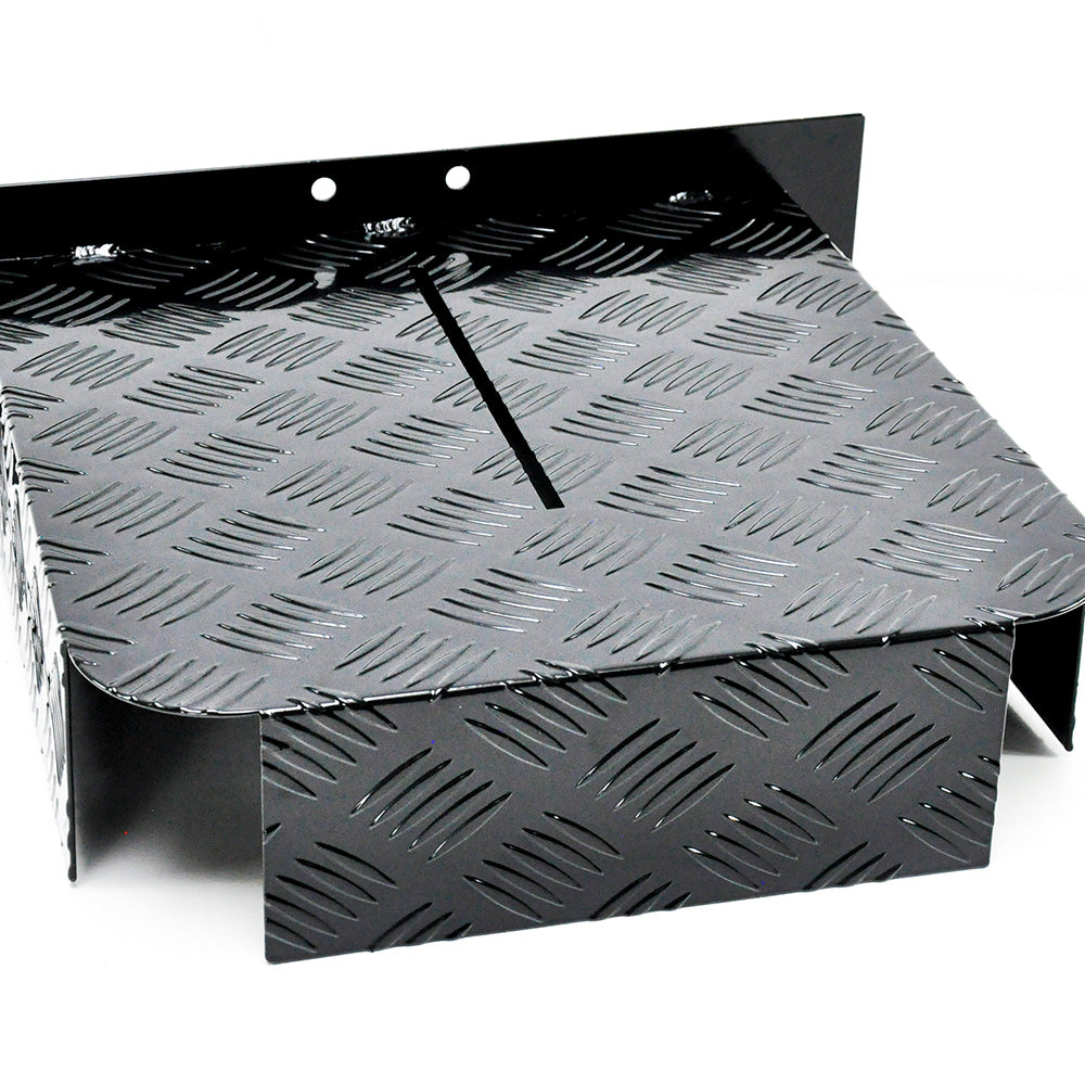 Alpen Outdoor Base Mount 2mm Thickness Aluminium Diesel Heater Fuel Tank Cover Double Side for 10L 15L Fuel Tank Black