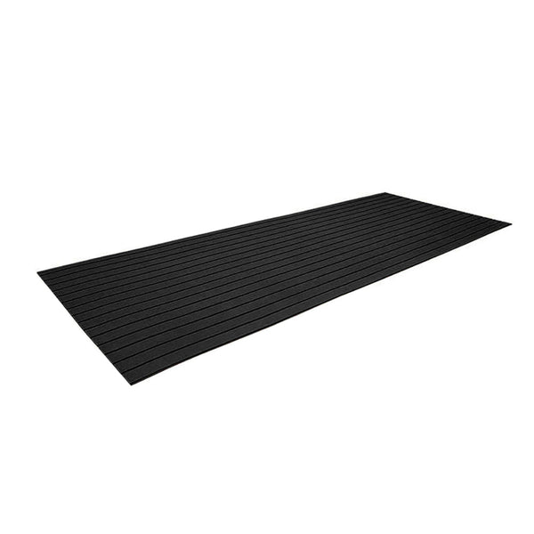 Black EVA Foam Boat Flooring Mat with Faux Teak Decking