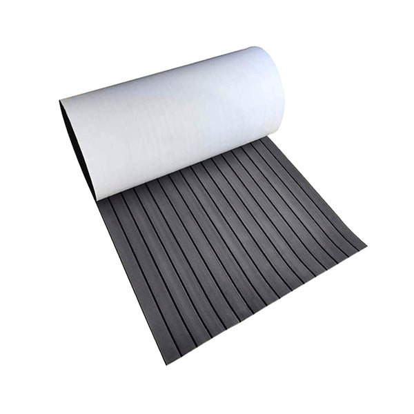 Dark Grey EVA Foam Boat Flooring Mat with Teak Decking