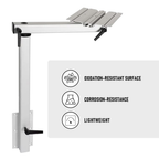 Adjustable RV Table Leg 360° Rotating Support Pedestal Table Leg RV Accessories, Detachable Aluminum Alloy Support Table Pedestal with Stepless Knob