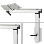 Adjustable RV Table Leg 360° Rotating Support Pedestal Table Leg RV Accessories, Detachable Aluminum Alloy Support Table Pedestal with Stepless Knob
