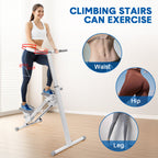 Foldable Stair Stepper for Home Gym Exercise Height Adjustable Vertical Climber Machine 150kg Loading Capacity with Digital Display for Full-Body Workout