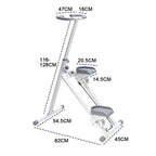 Foldable Stair Stepper for Home Gym Exercise Height Adjustable Vertical Climber Machine 150kg Loading Capacity with Digital Display for Full-Body Workout