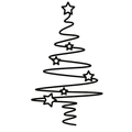 Christmas Tree Metal Wall Art Decor