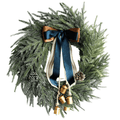 Best Christmas Wreath Artificial Norfolk Bells Ribbon | Buy Online at Furniture Things Australia