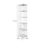 Bookshelf Rotating 360° Transparent Storage
