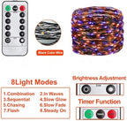 Halloween Fairy Lights with Purple Orange Lights