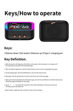 Bluetooth Speaker with Smart Clock Large Screen Display