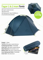Outdoor Hiking Tent with Ultralight Waterproof Nylon (1  Person)