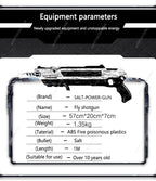 Salt Gun Fly Mosquito Shooter Plastic Toy Rifle