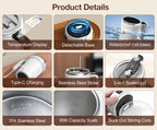 Best Magnetic Self Stirring Stainless Steel Coffee Mixing Cup | Buy Online at Furniture Things Australia
