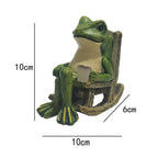 Frog Statue Solar Resin Outdoor Light Garden Decor