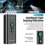 Bicycle Light Front with 10000LM Smart Waterproof