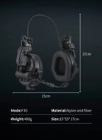 Tactical Earmuffs with Active Noise Cancelling