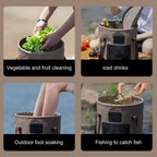 Waterproof Collapsible Camping Bucket 25L