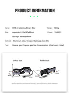 Camping Double Burner Folding Portable Gas